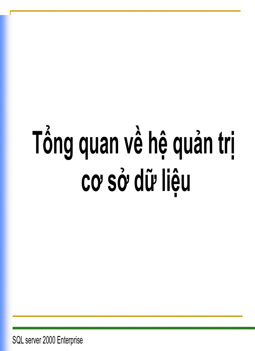 image for page Tổng quan về hệ quản trị cơ sở dữ liệu 1