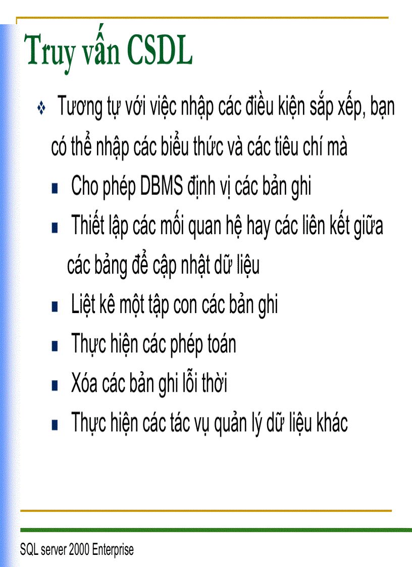 image for page Tổng quan về hệ quản trị cơ sở dữ liệu 1