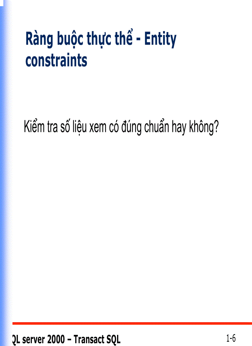 image for page Khoá và Ràng buộc dữ liệu