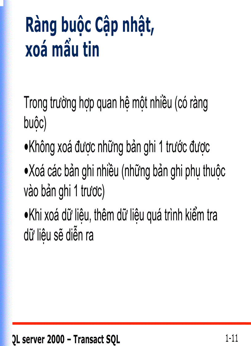 image for page Khoá và Ràng buộc dữ liệu