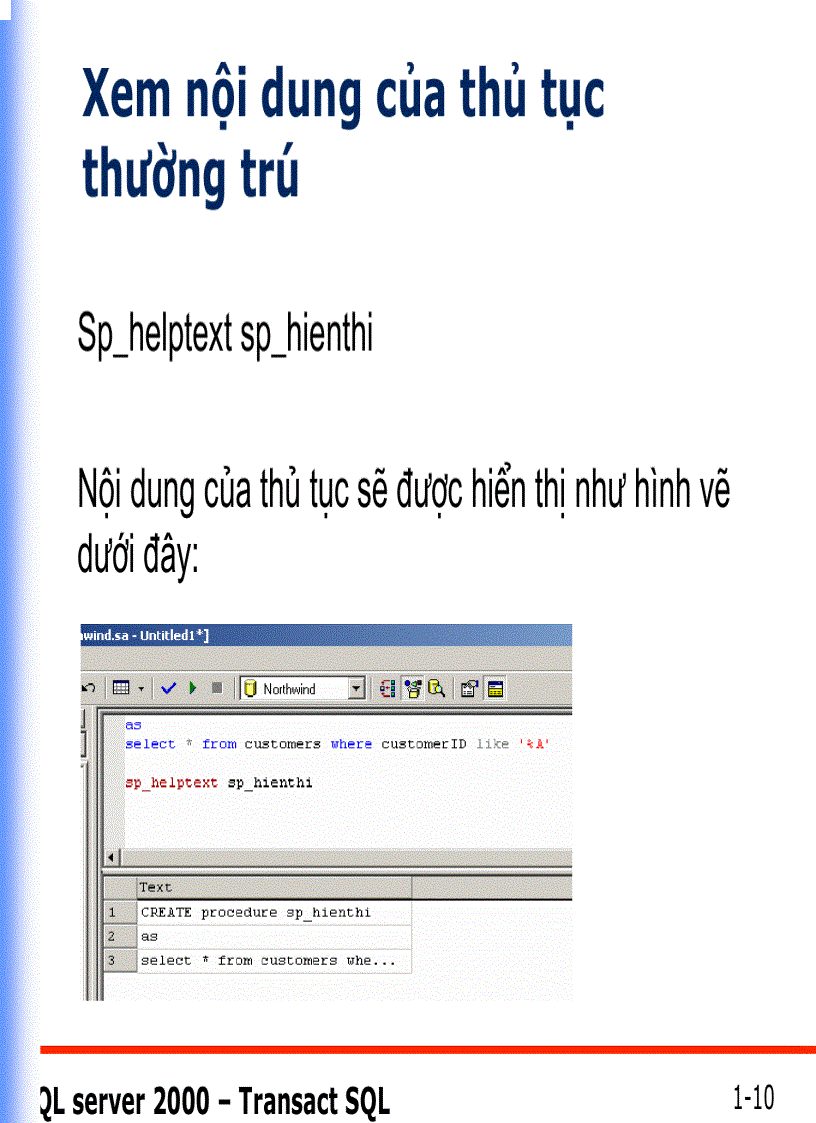 image for page Thủtục thường trú STORED PROCEDURES