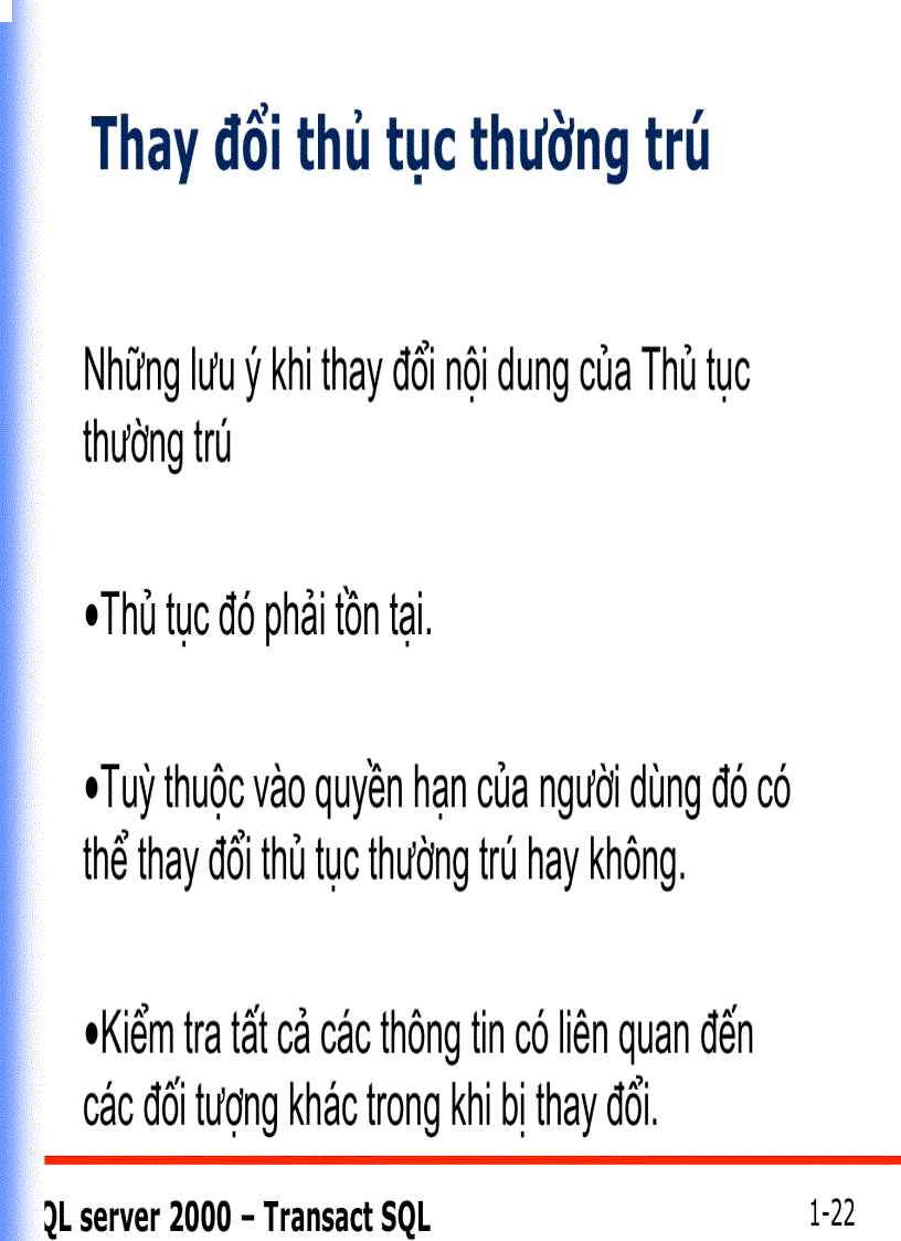 image for page Thủtục thường trú STORED PROCEDURES