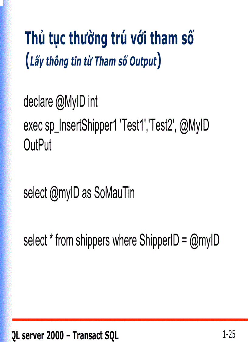 image for page Thủtục thường trú STORED PROCEDURES