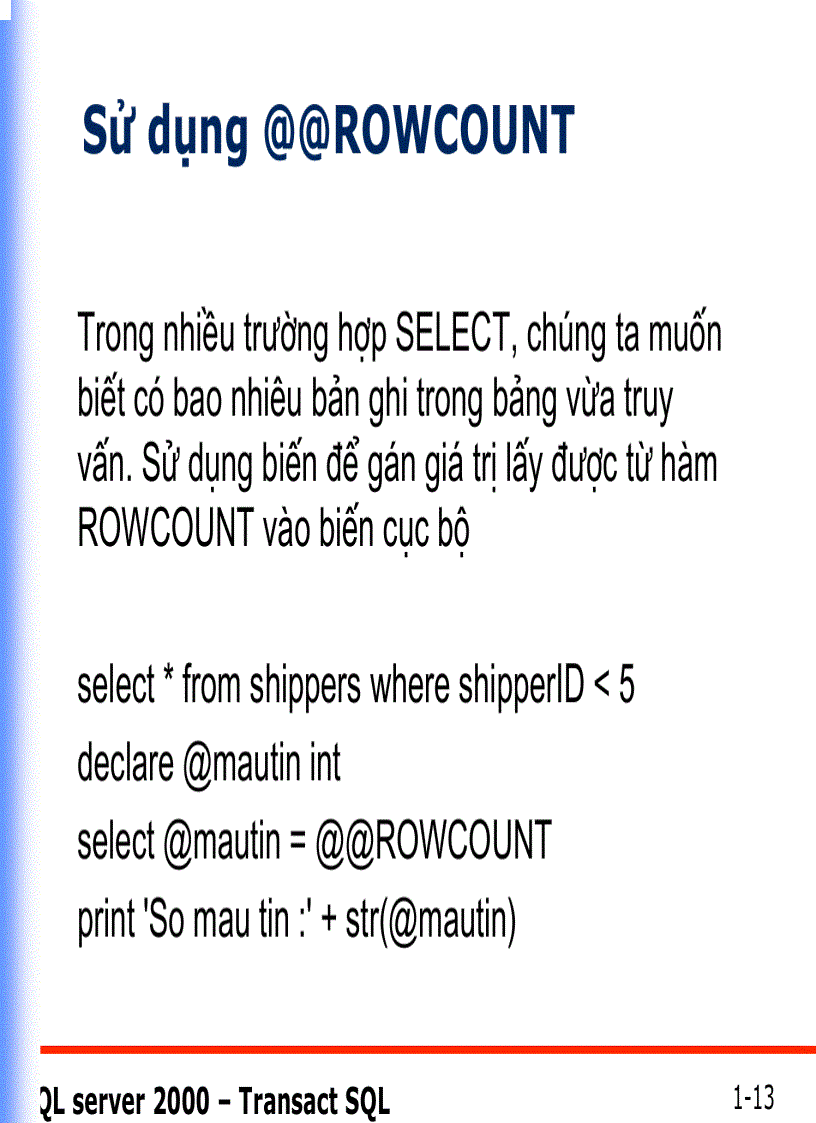 image for page Kịch bản script bó batchs và OSQL