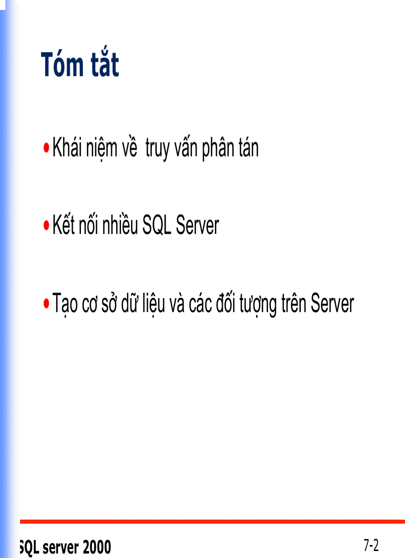image for page CÁC GIAO DỊCH VÀ TRUY VẤN PHÂN TÁN Distributed Queries Transactions