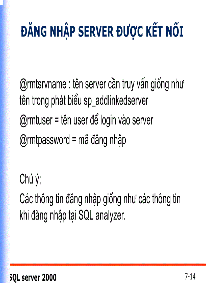 image for page CÁC GIAO DỊCH VÀ TRUY VẤN PHÂN TÁN Distributed Queries Transactions