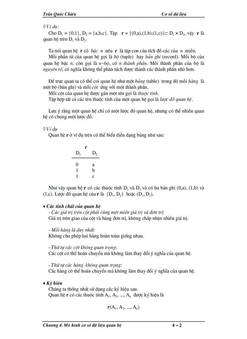 image for page Mô hình cơ sở dữ liệu quan hệ