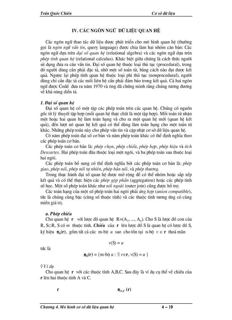 image for page Mô hình cơ sở dữ liệu quan hệ