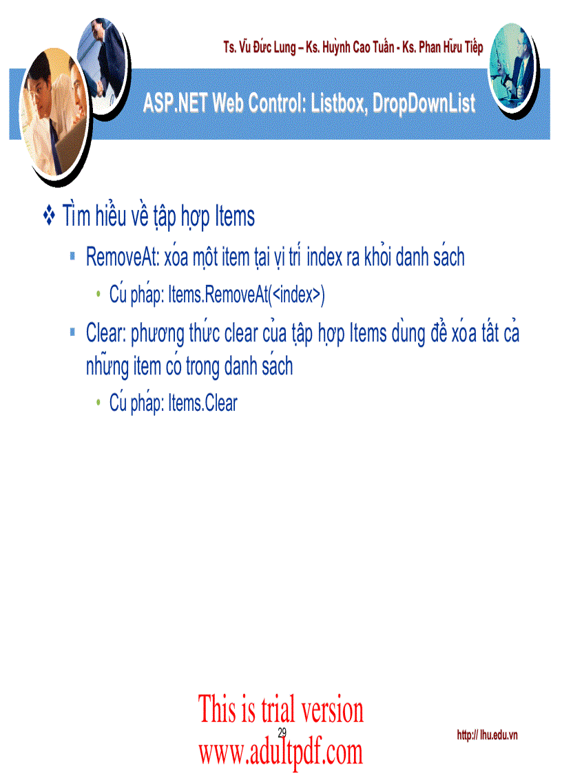 image for page ASP NET Web Control Listbox DropDownList