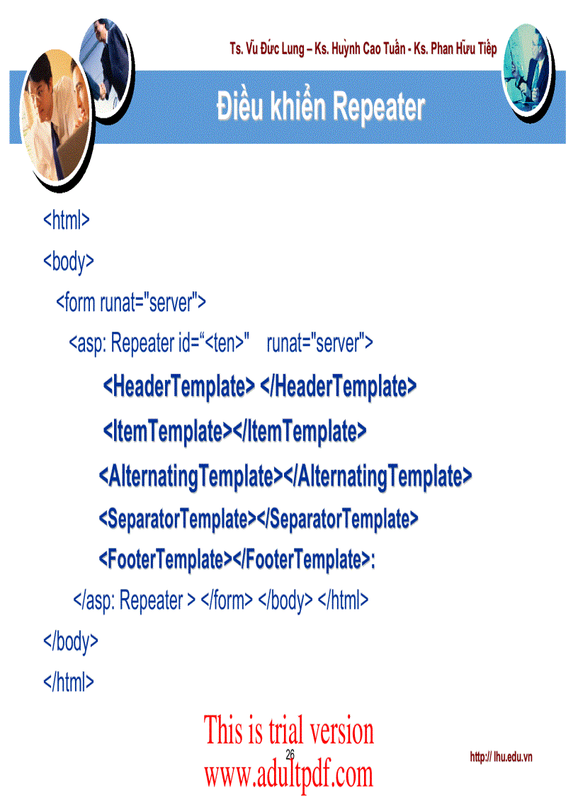 image for page Điều khiển DataList