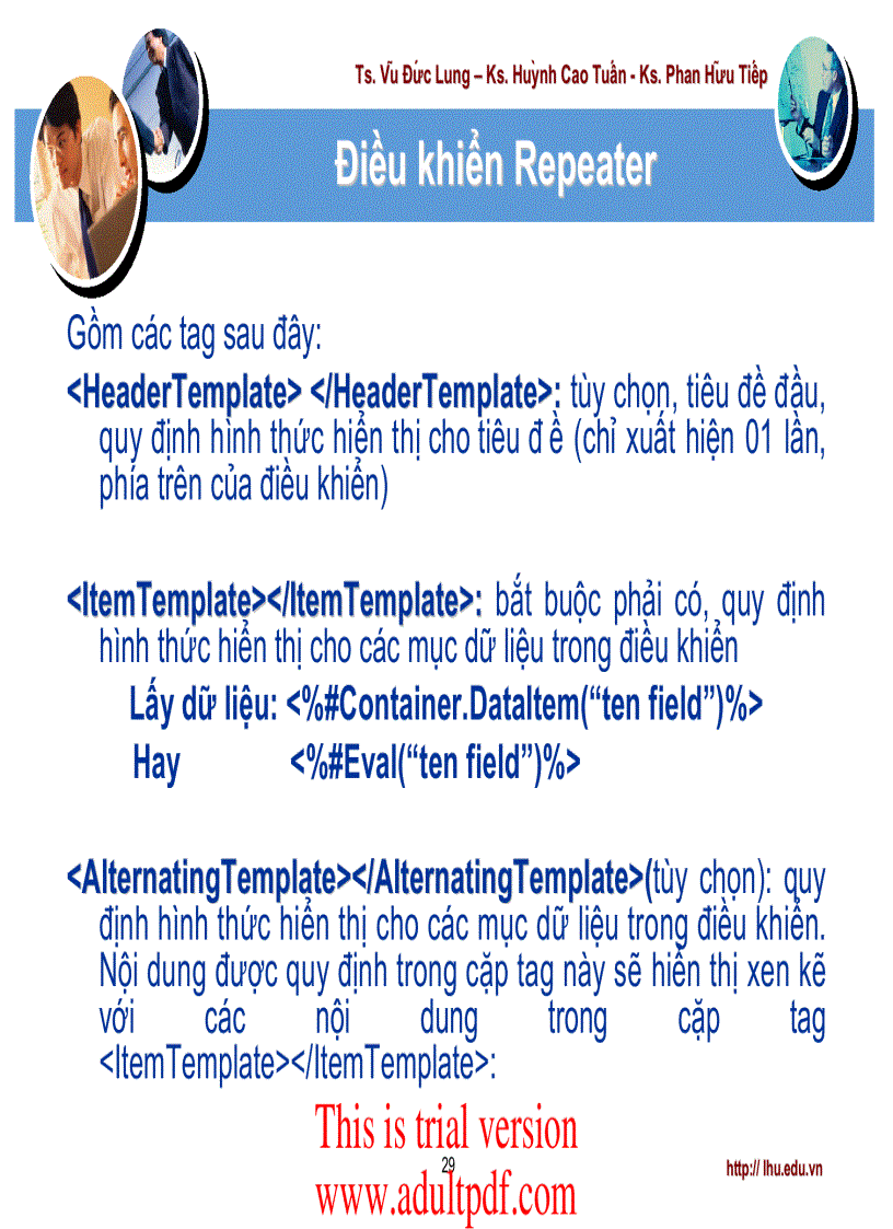 image for page Điều khiển DataList