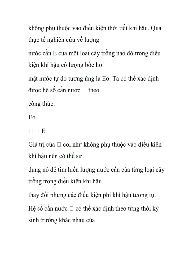 image for page Lượng nước cây trồng