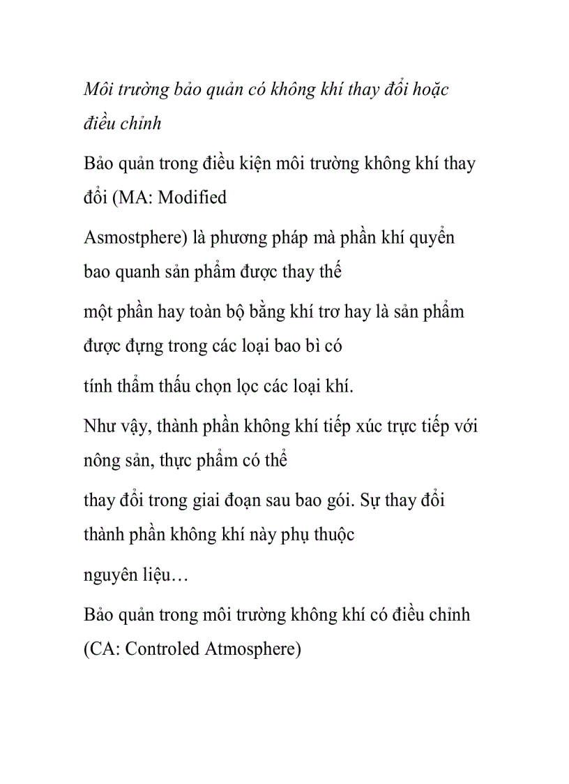 image for page Môi trường bảo quản có không khí thay đổi hoặc điều chỉnh