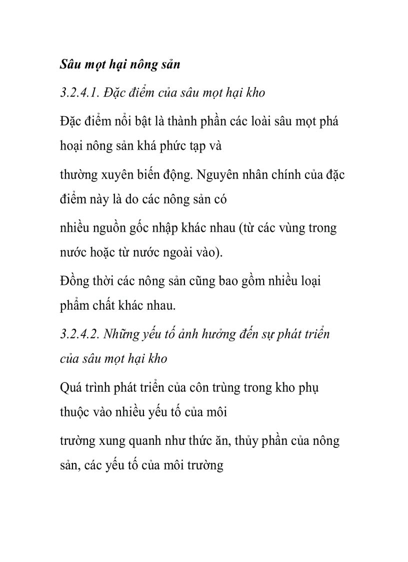 Sâu mọt hại nông sản