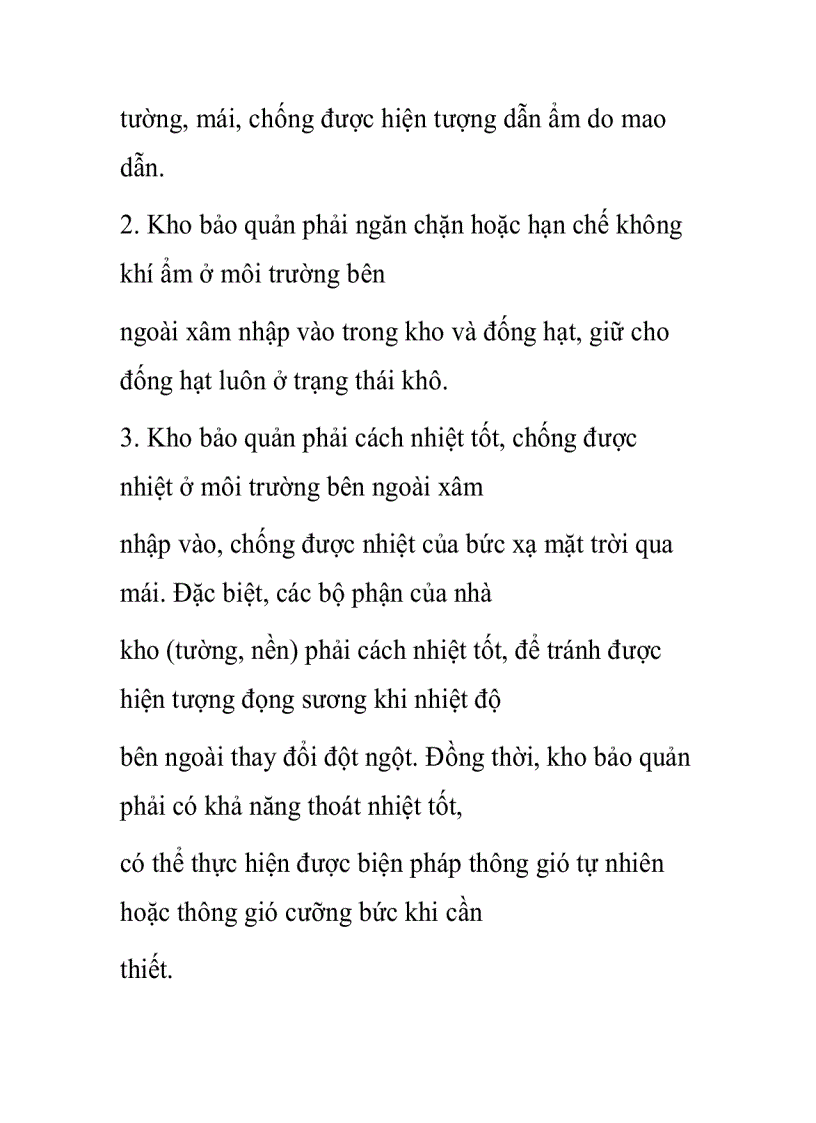 image for page Yêu cầu đối với kho nông nghiệp