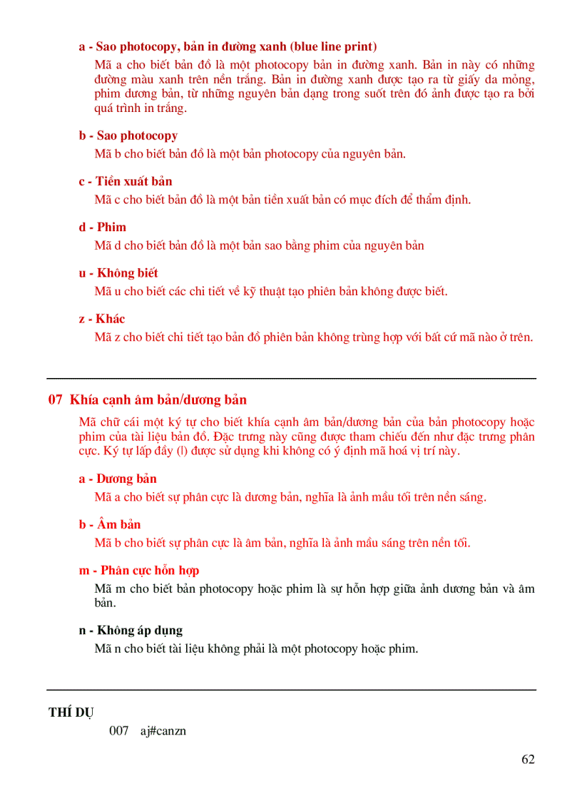 image for page Các mã cho vị trí 006 00