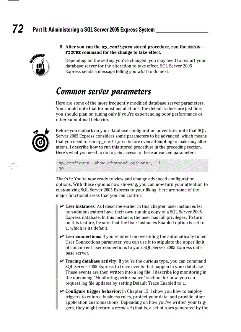 image for page Administering a SQL Server 2005 Express System