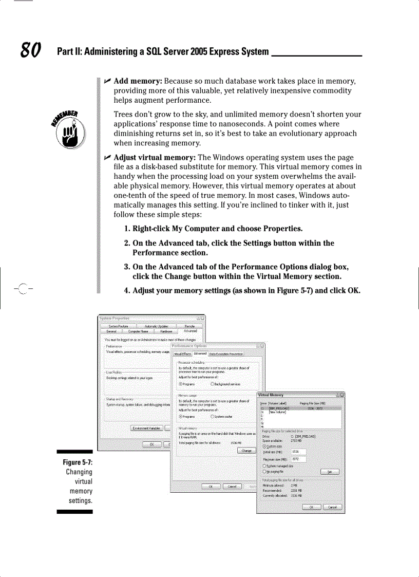 image for page Administering a SQL Server 2005 Express System