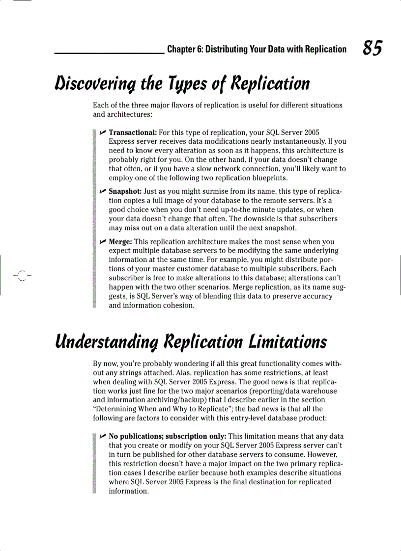 image for page Administering a SQL Server 2005 Express System