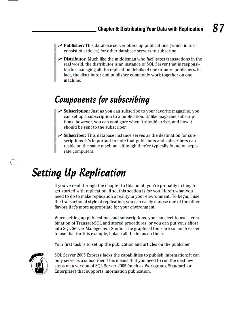 image for page Administering a SQL Server 2005 Express System