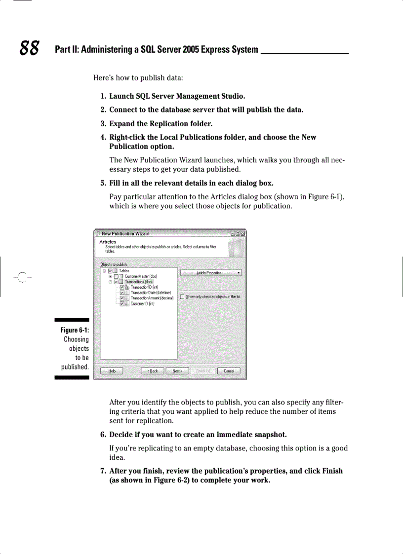 image for page Administering a SQL Server 2005 Express System