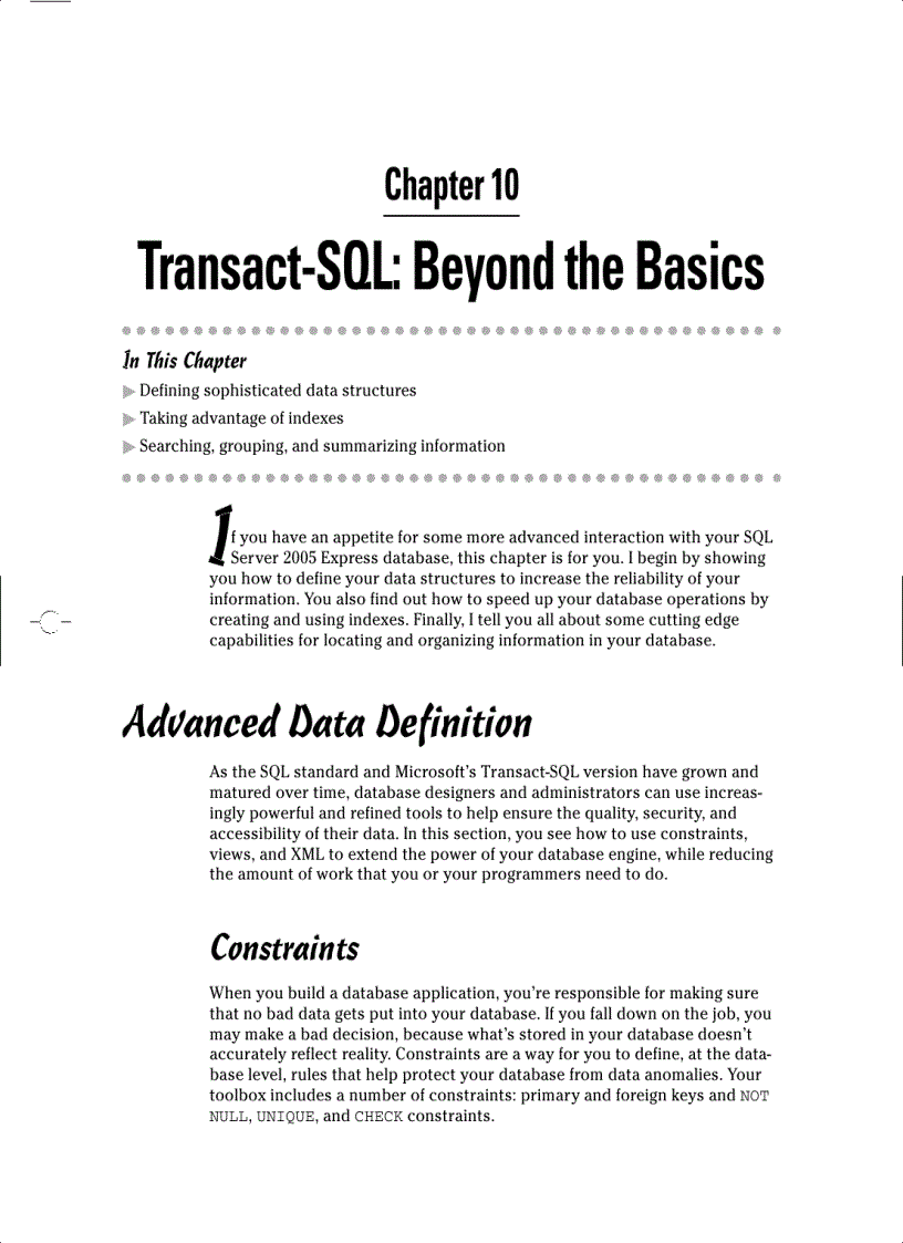 image for page Talking to a SQL Server