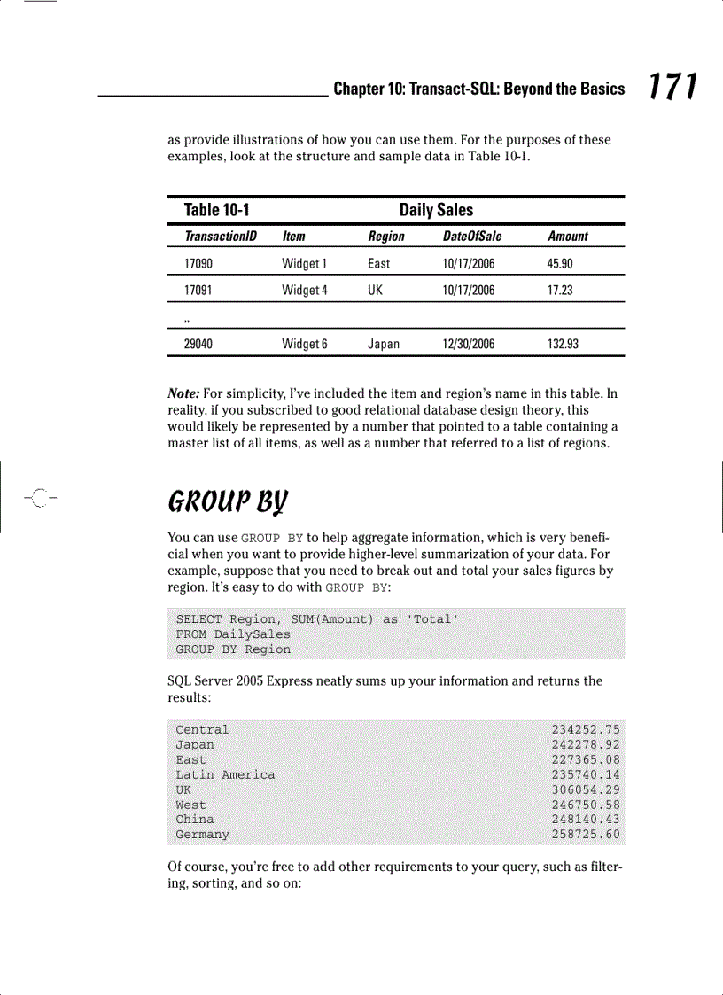 image for page Talking to a SQL Server