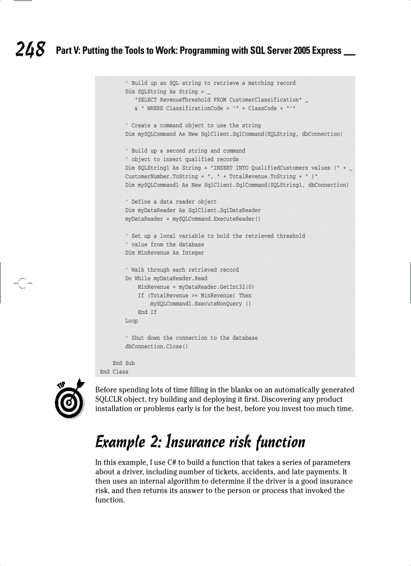 image for page Putting the Tools to Work Programming with SQL Server 2005 Express
