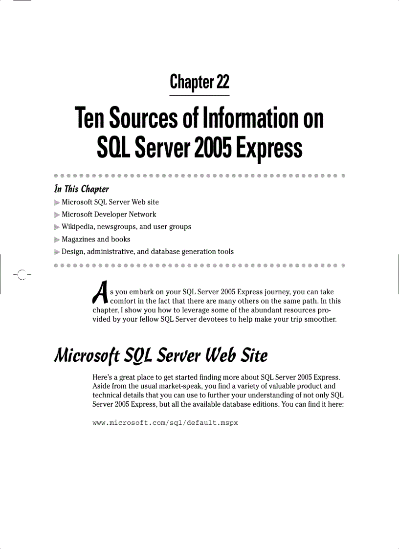 image for page Creating SQL Server 2005 Express Applications