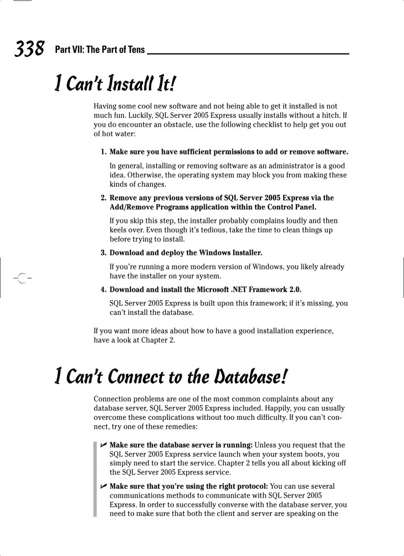 image for page Creating SQL Server 2005 Express Applications