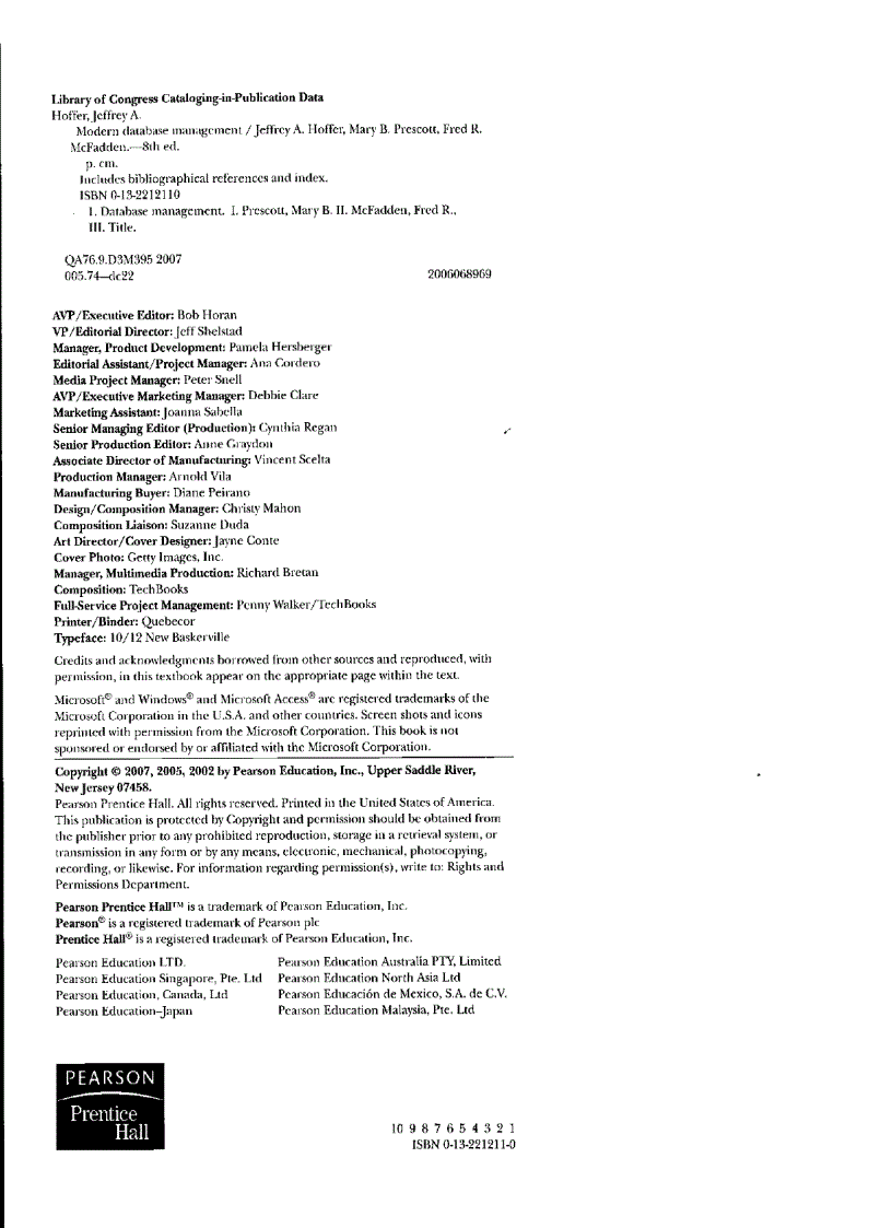 image for page Modern database management