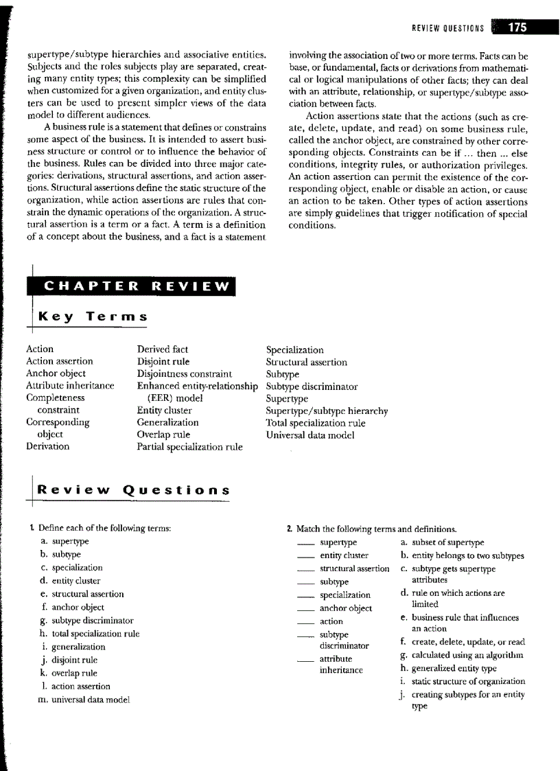 image for page The endanced e r model and business rules