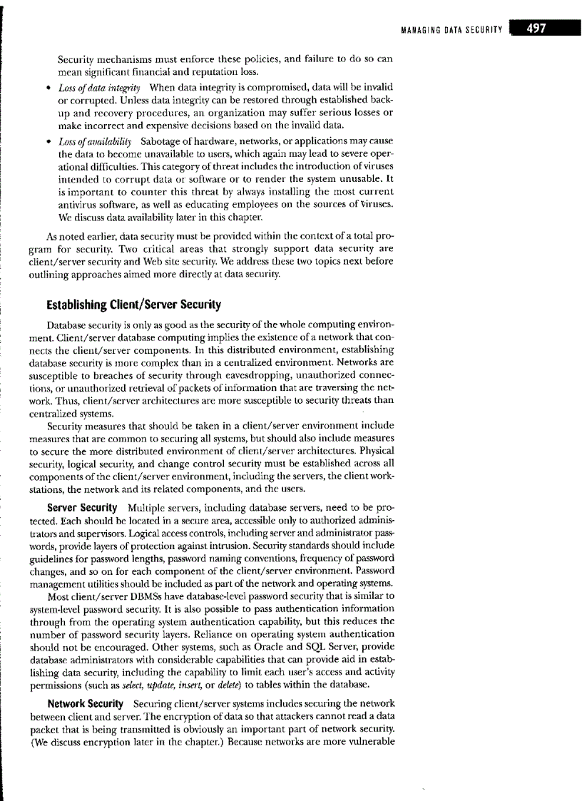 image for page Data and database administration