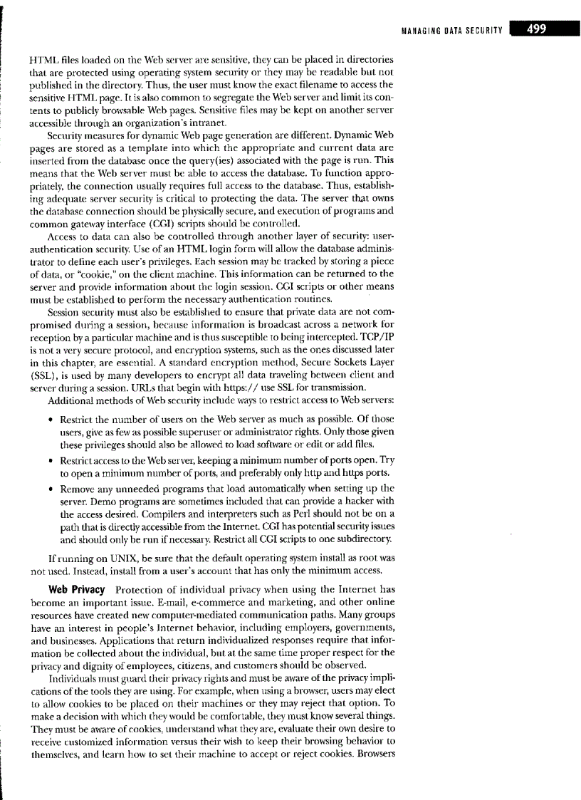 image for page Data and database administration