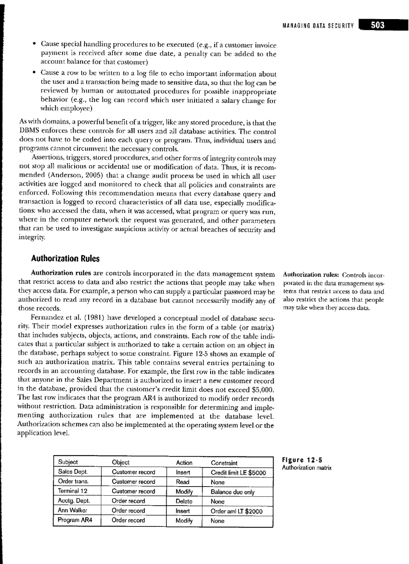 image for page Data and database administration