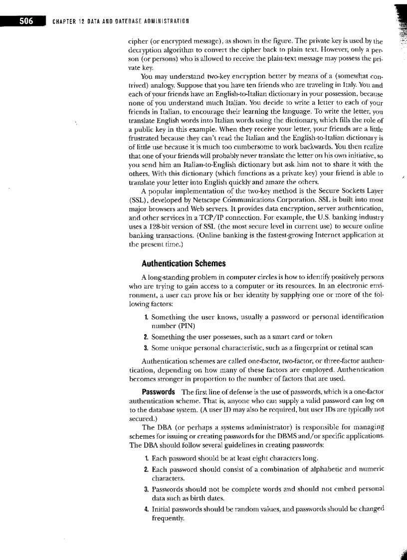 image for page Data and database administration