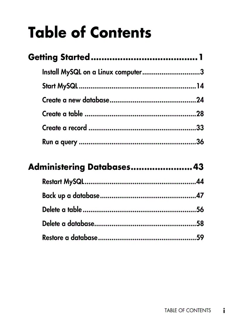 image for page MySQL Basics for Visual Learners