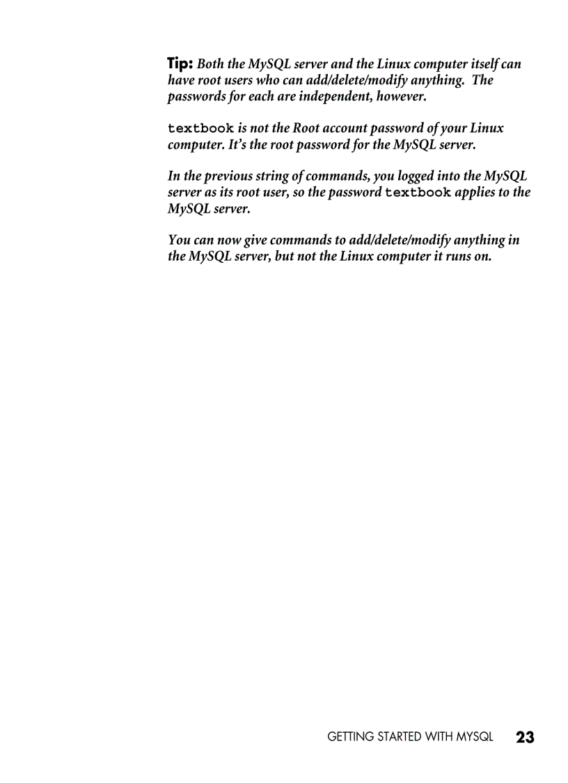 image for page Getting started with mysql