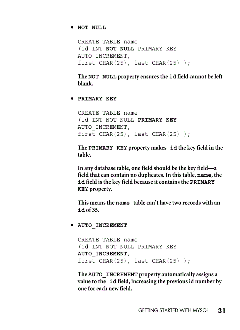 image for page Getting started with mysql