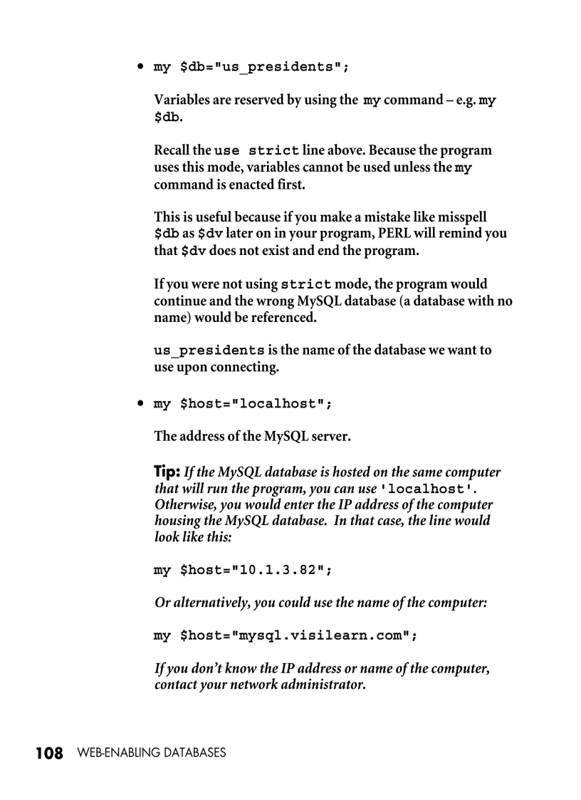 image for page Securing a database