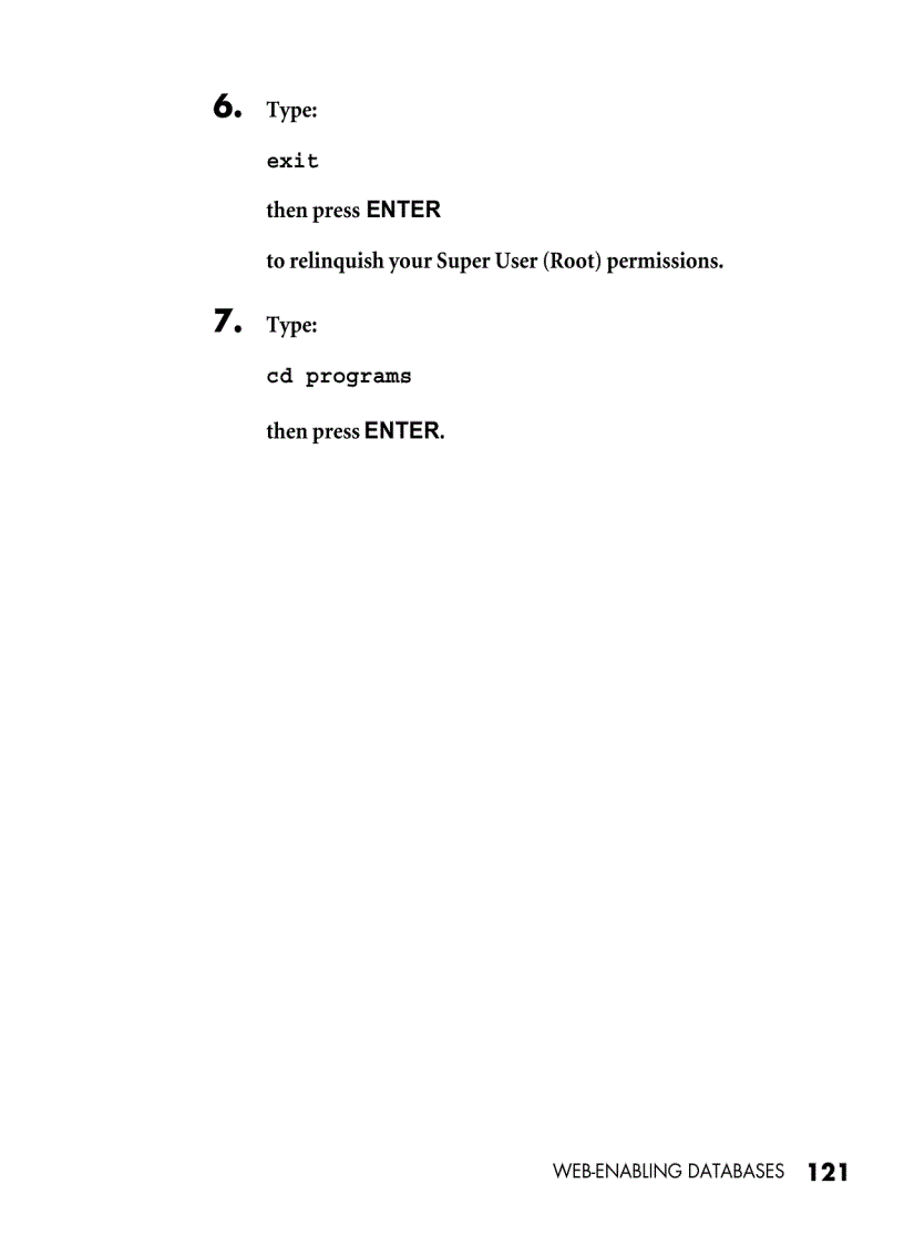 image for page Web enabling databases