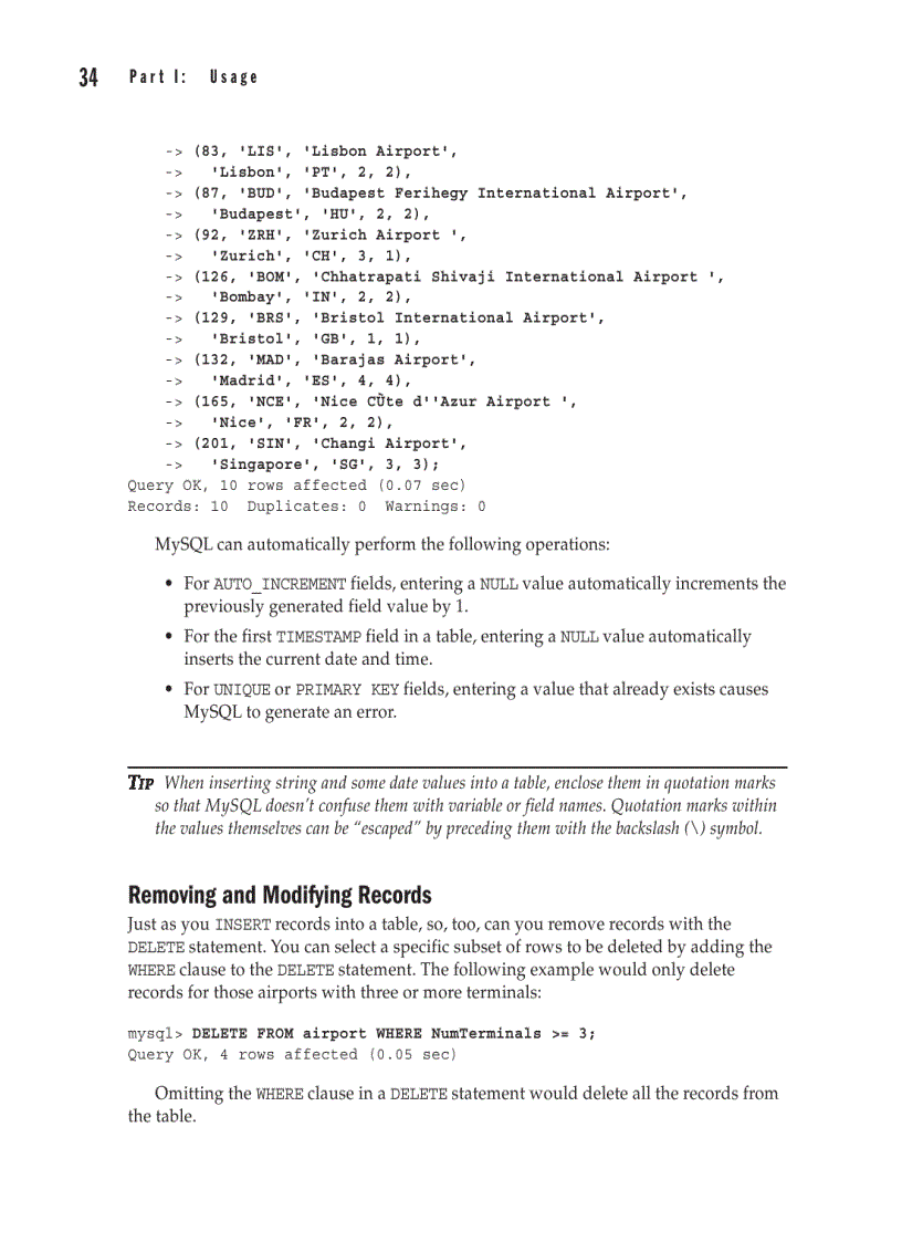 image for page A n I n t r o d u c t i o n t o M y S Q L