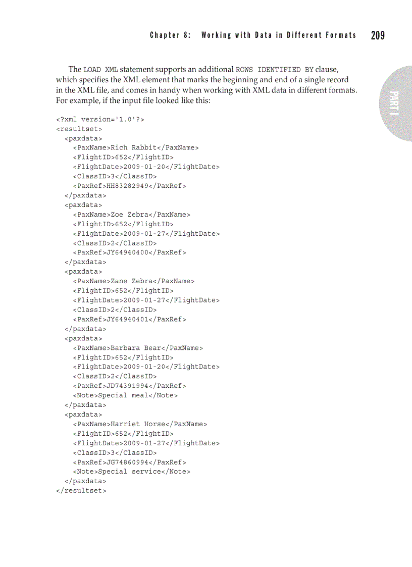 image for page Wo r k i n g w i t h D a t a i n D i f f e r e n t F o r m a t s