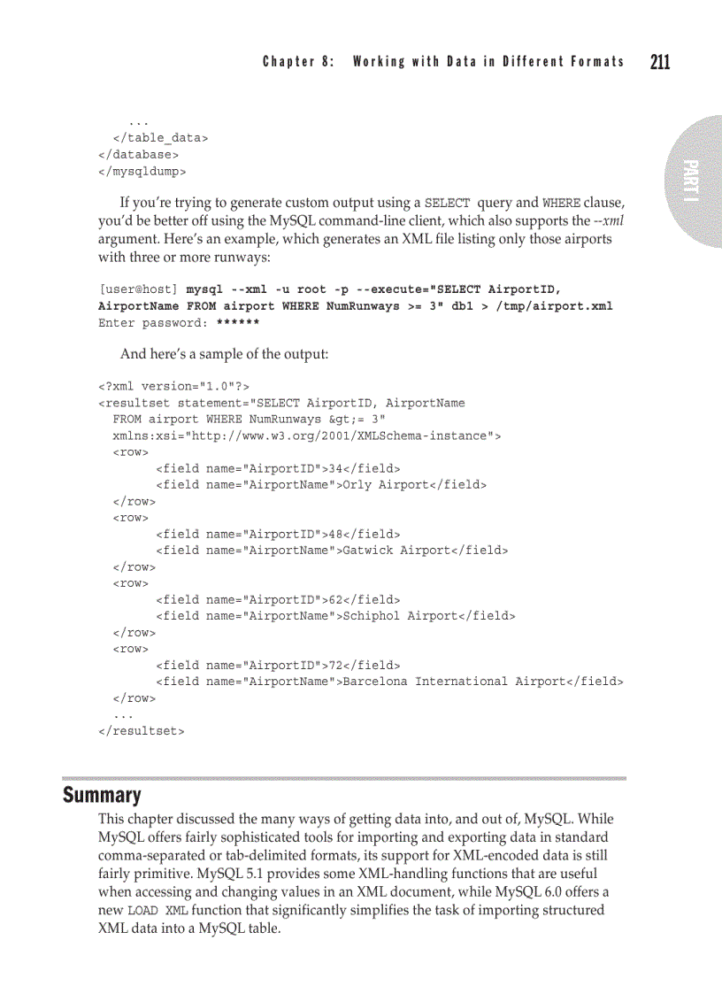 image for page Wo r k i n g w i t h D a t a i n D i f f e r e n t F o r m a t s