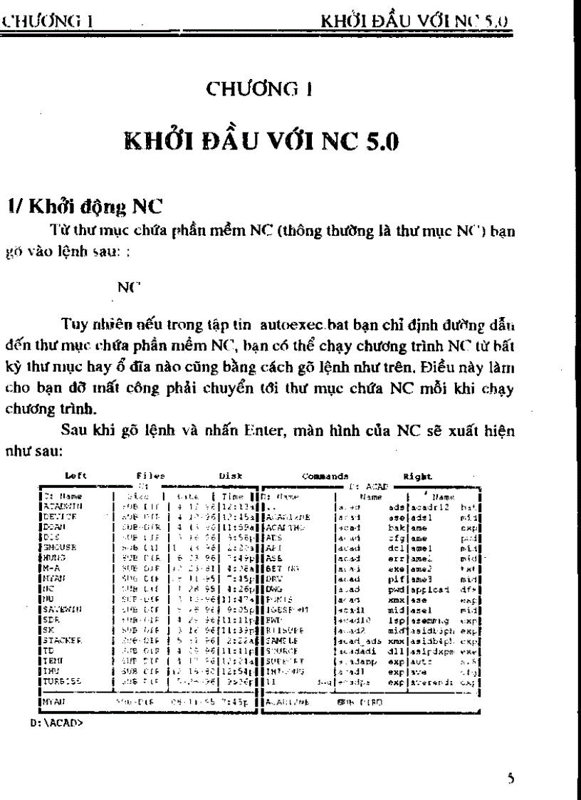 image for page Norton commander version 5 0