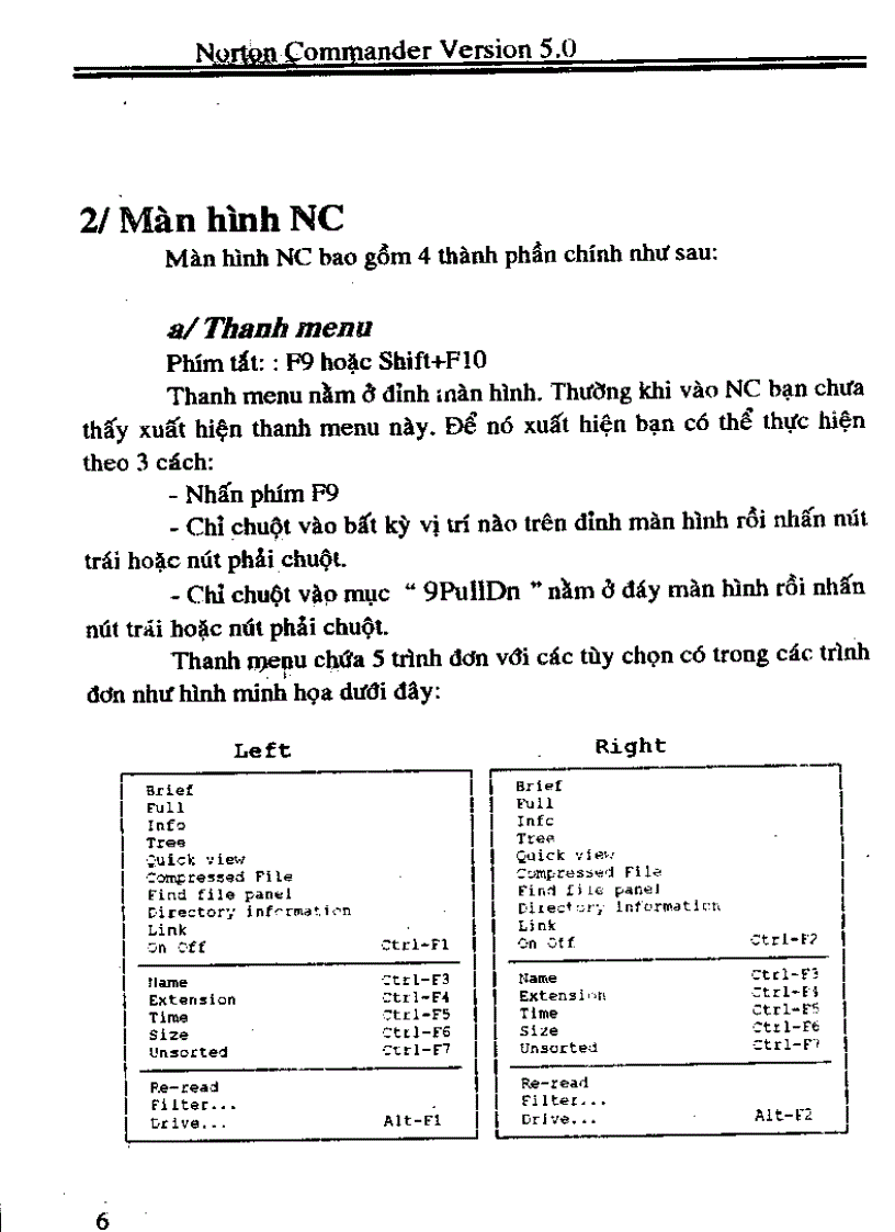 image for page Norton commander version 5 0