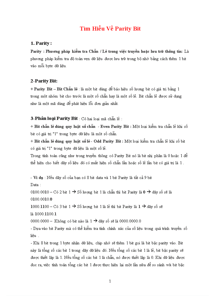 image for page Tìm Hiểu Về Parity Bit