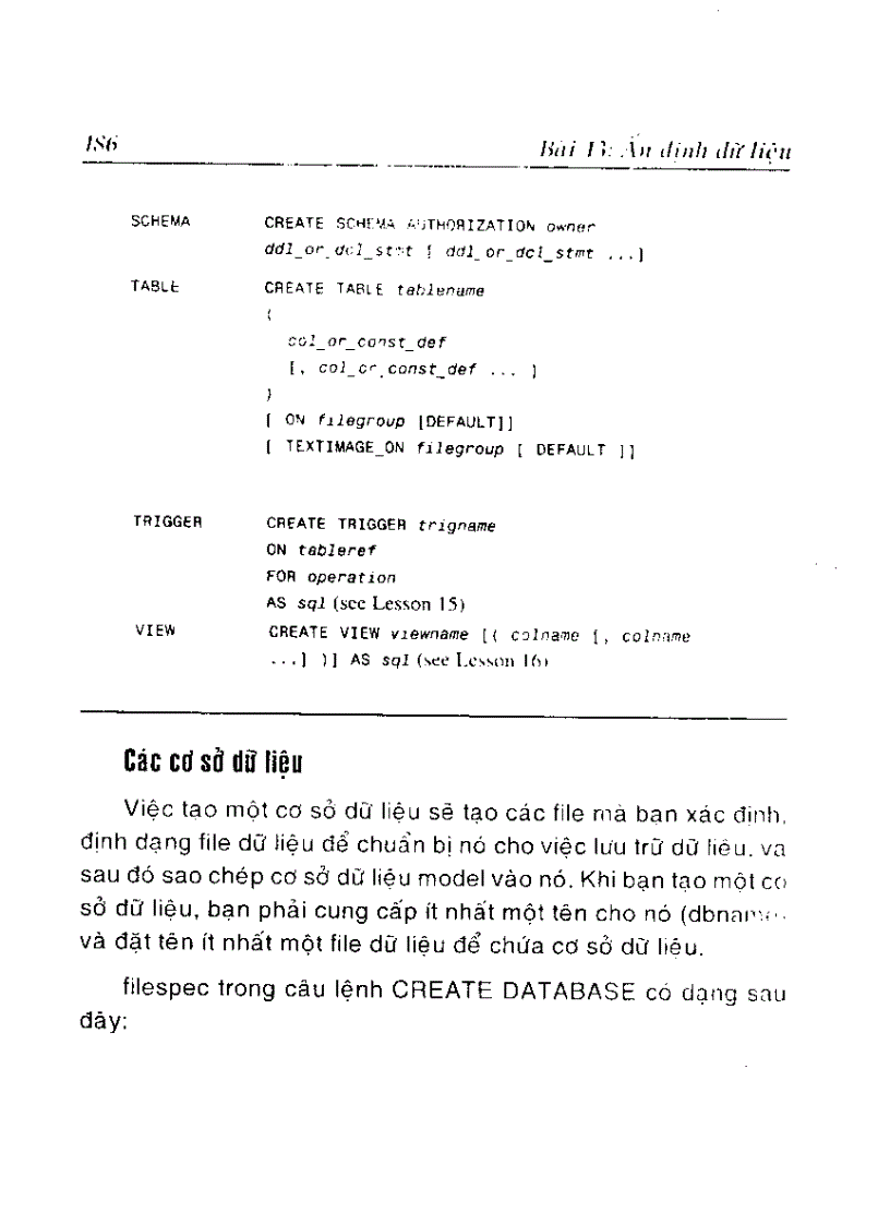 image for page Ấn định dữ liệu