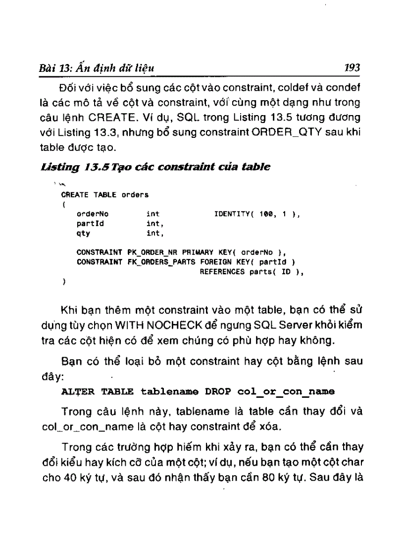 image for page Ấn định dữ liệu