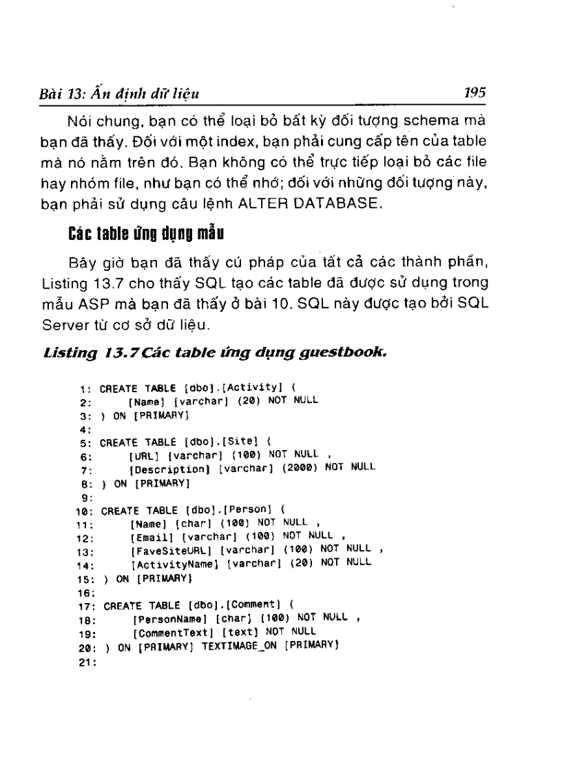 image for page Ấn định dữ liệu